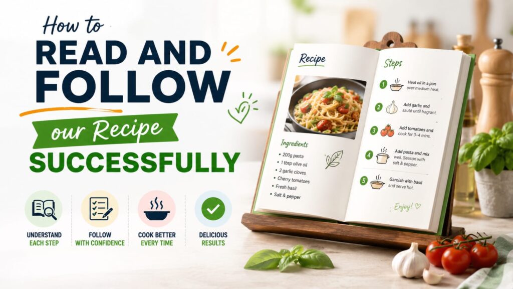 How to Read and Follow a Recipe Successfully: A Beginner's Complete Guide Blog 9 Featured Image 1024x576